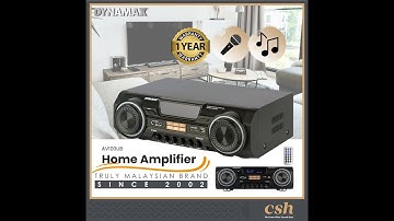 DYNAMAX AV100UB Home Karaoke Amplifier