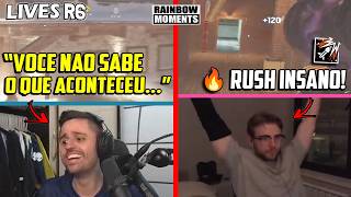 RUSH LINDO DO ALEMAO, RAZAH SAINDO VOANDO, BOKZERA TROLADO E MAIS - MELHORES MOMENTOS LIVES R6