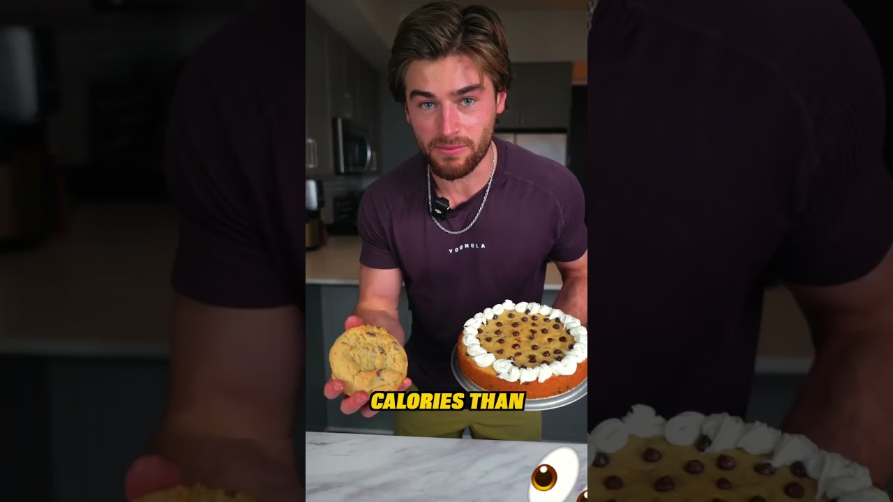 (рецепт в описании) 78-калорийный высокобелковый торт из печенья с шоколадной крошкой