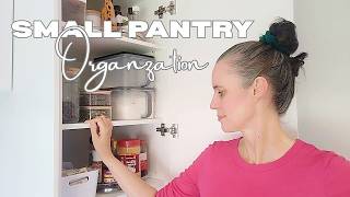 Small  Narrow Pantry Organization // Making A Cluttered Space Work // Bulk Storage Planning