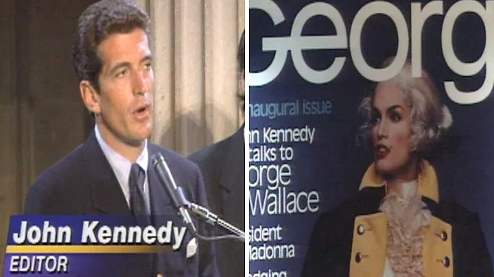 John F. Kennedy Jr. unveils George magazine at 1995 news conference