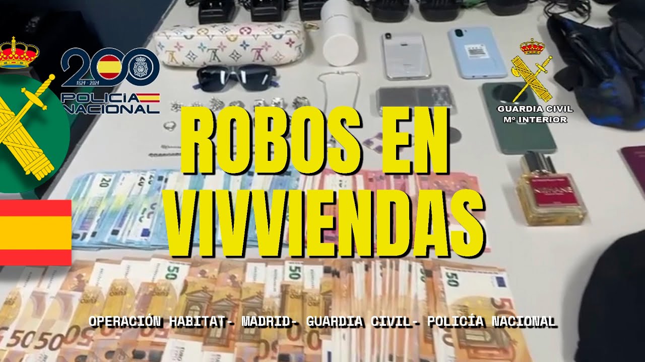 Desarticulada una organización criminal especializada en robos en viviendas