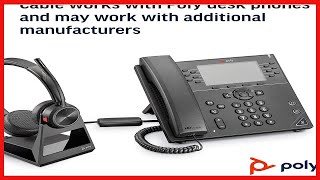 Plantronics - Electronic Hook Switch Cable APP-51 (Poly) - Remote Desk Phone Call Control