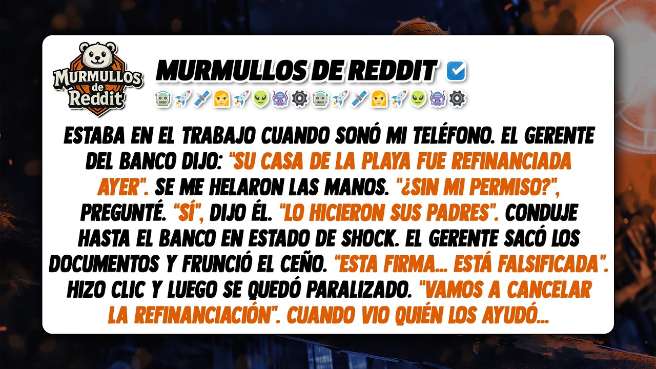 Mis padres refinanciaron mi casa de la playa sin permiso. El banco me llamó con noticias impactantes