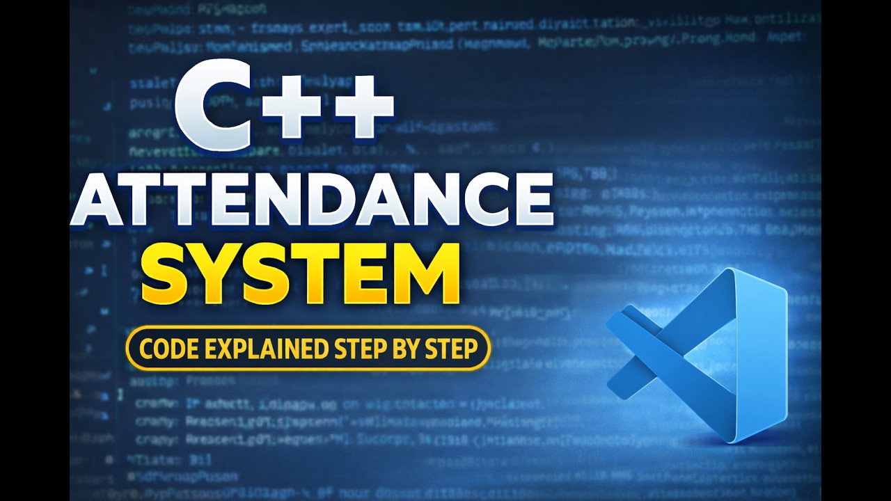 C++ TUTORIAL: CREATE ATTENDANCE SYSTEM WITH CSV FILES - CODE BREAKDOWN ...