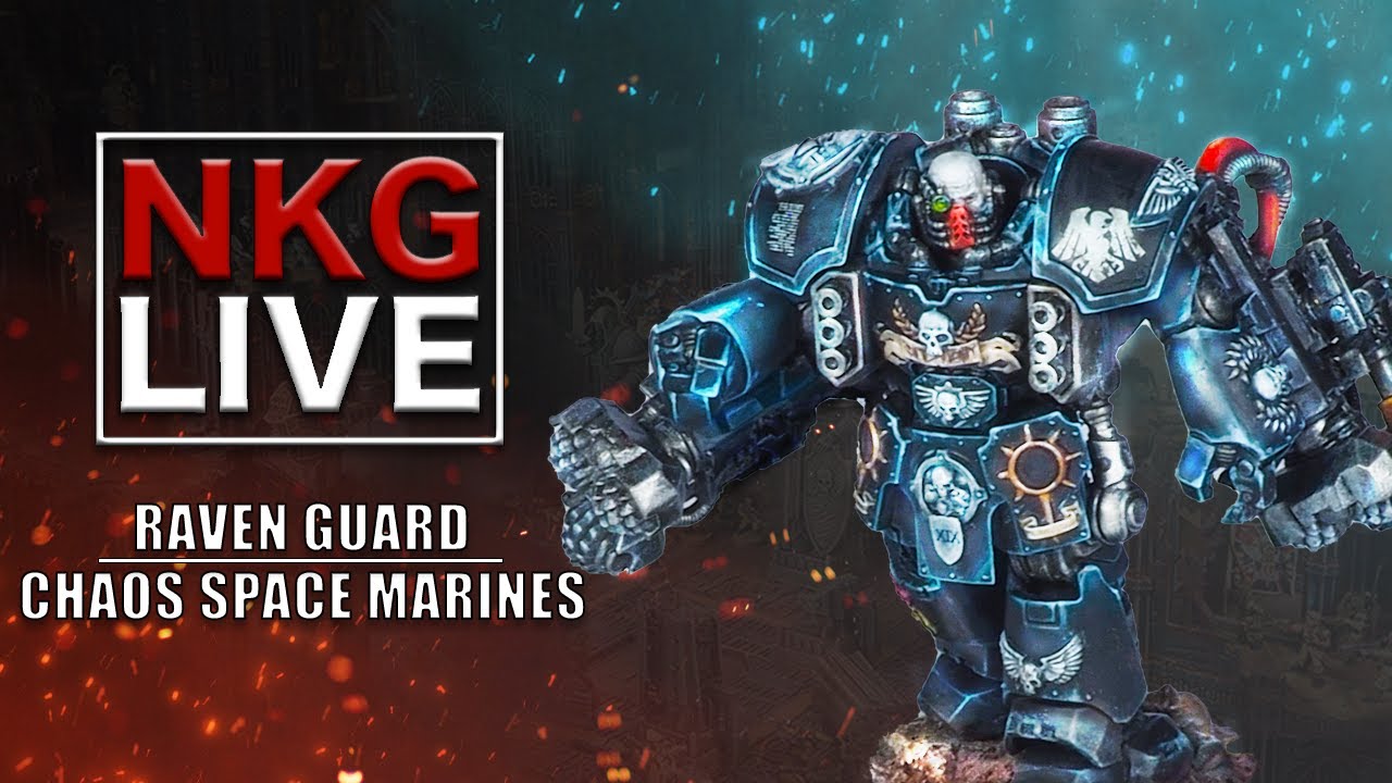 Space Marines Raven Guard vs Chaos Space Marines Warhammer 40K Battle ...