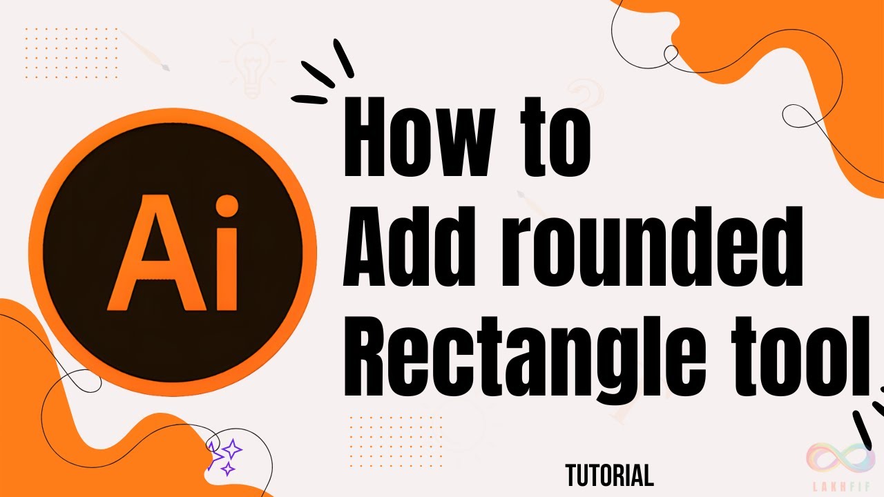 How to add rounded rectangle tool in Illustrator - YouTube