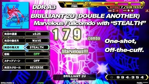DDR A3 ステルス - BRILLIANT 2U DDP  MFC with STEALTH, One-shot, Off-the-cuff. (ぶっつけ本番, 一発撮り)  (6分4秒～)