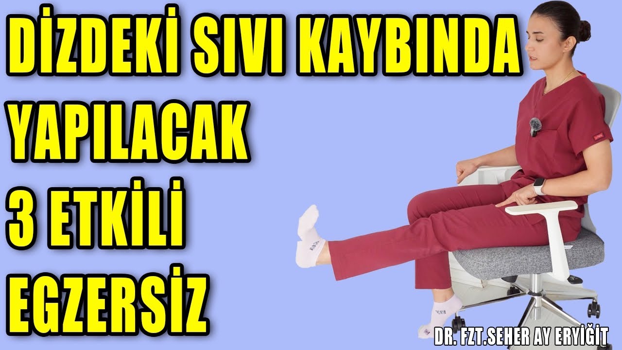 DİZDE SIVI KAYBI OLANLARA YÖNELİK 3 ETKİLİ EGZERSİZ #aktifizyo #fiziktedavi #dizağrısı
