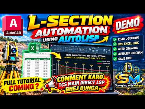 How to Create L-Section in AutoCAD Using AutoLISP | 1-Second Demo