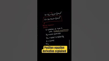 Position equation explained #physics #calculus #physicsfundamentals #physicshelp