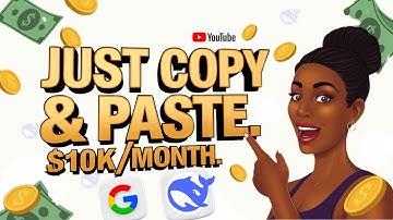 DEEPSEEK AI: 🤑You Can Make $10k/Mo By Copying & Pasting on Google (Make Money Online 2025)