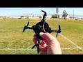 FQ777 FQ17W Foldable Pocket Selfie Drone Flight Test Review