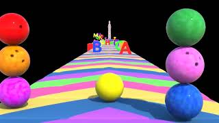 Binkie TV   Bowling Ball ABC Alphabet Song   Colors Fruits Fun screenshot 5