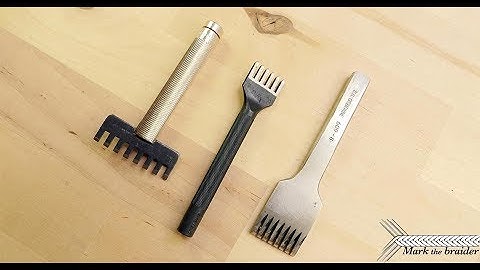 Pricking iron vs stitching chisel vs lacing chisel
