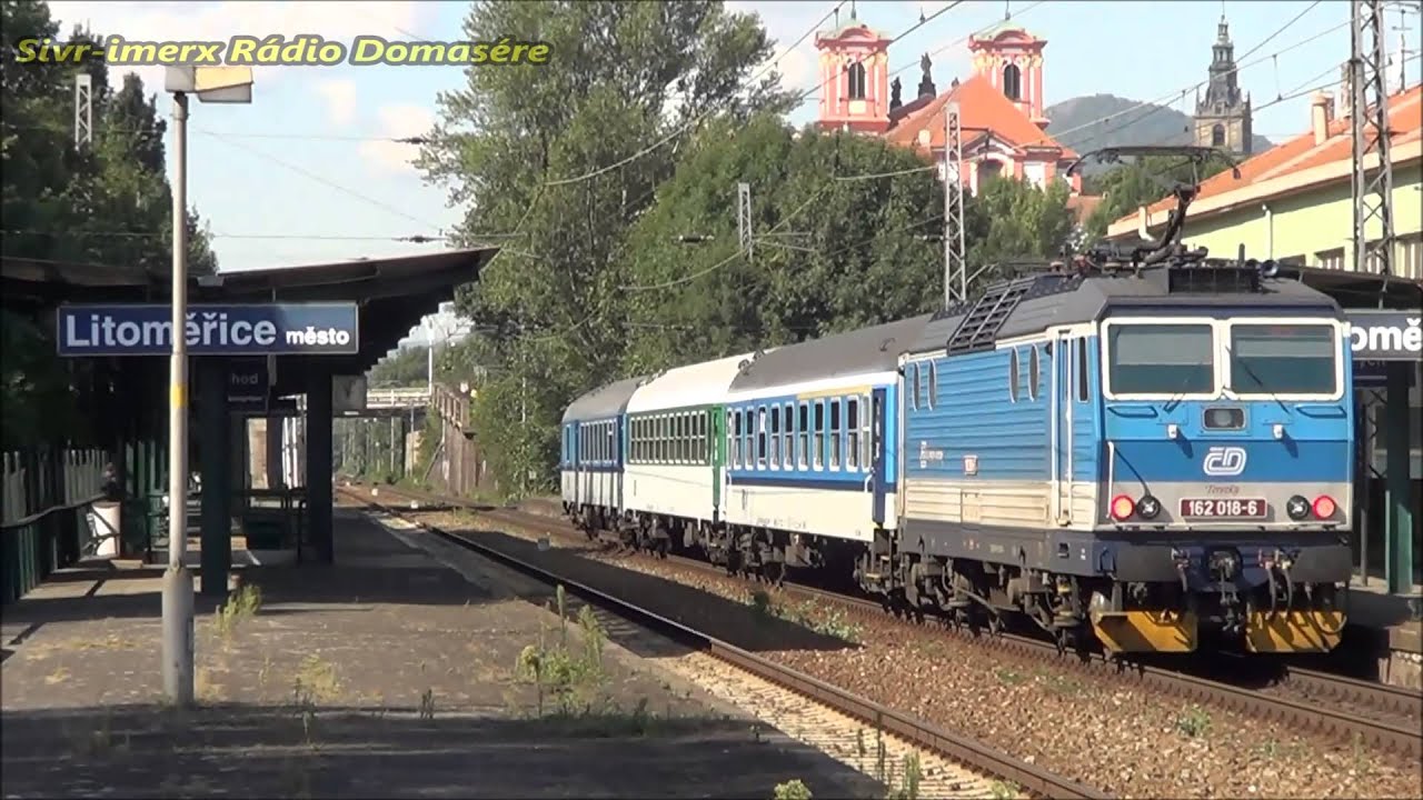 Vlaky ve stanici Litoměřice město - srpen 2014