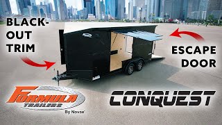 Formula Trailers | Feature Callout | Black Conquest Blackout w/ an Escape Door by Formula Trailers 126 views 8 months ago 1 minute, 9 seconds