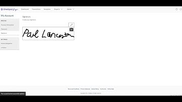 OneSpan Sign: How to Create and Save a Handwritten Signature