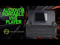 Audiovox portable tv and vhs player system product demonstration