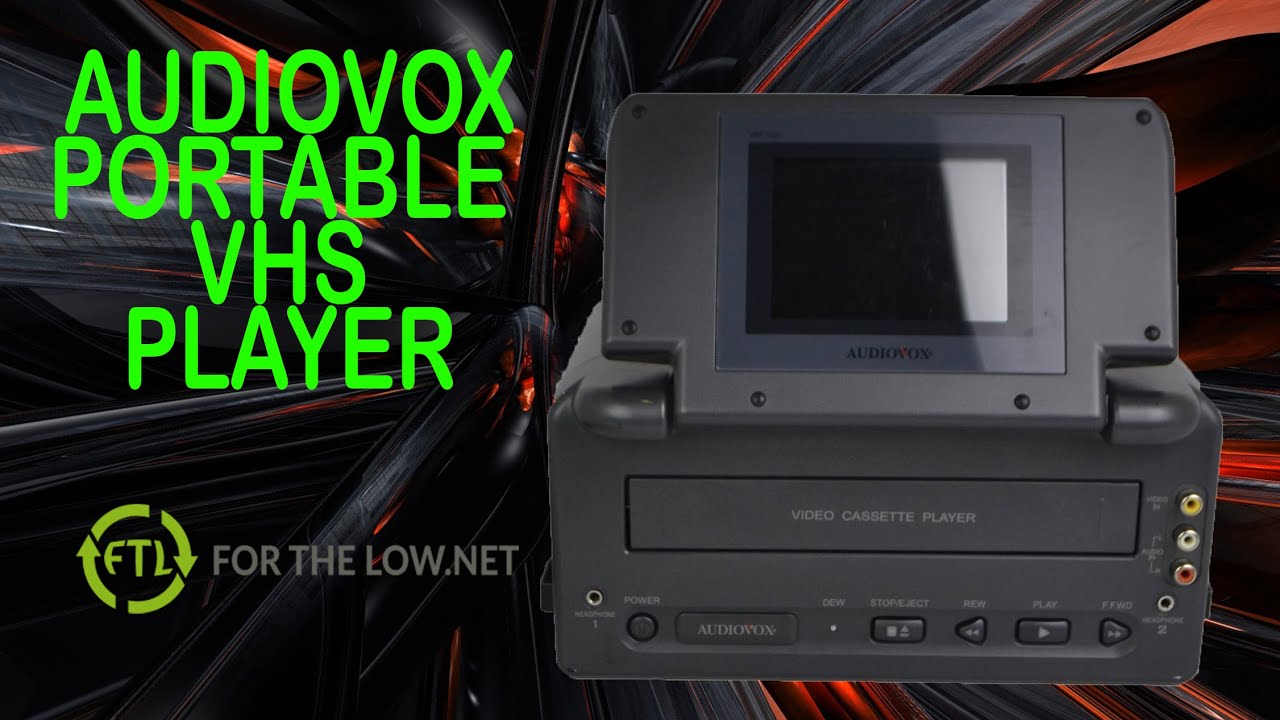 AUDIOVOX PORTABLE TV AND VHS PLAYER SYSTEM PRODUCT DEMONSTRATION - YouTube