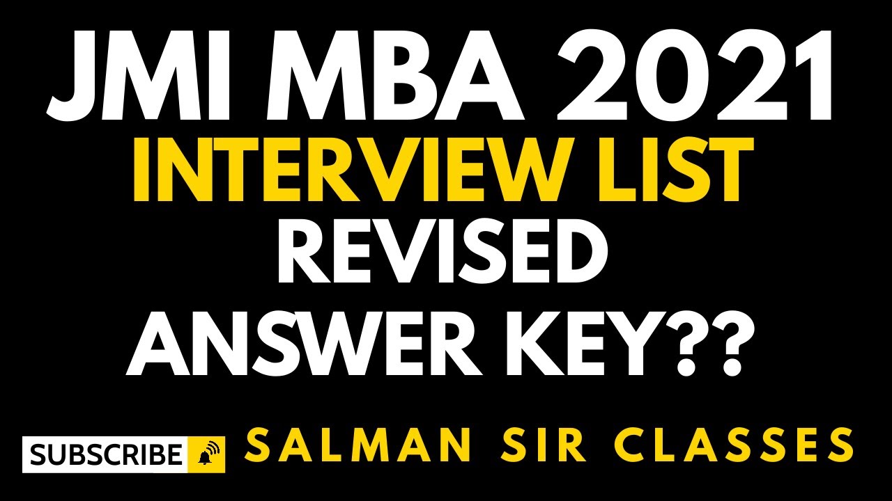 JMI MBA Interview List Jamia MBA 2021 Full Time IB Documents List