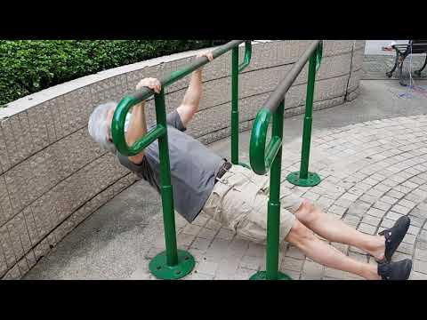 inverted rows wide parallel bars