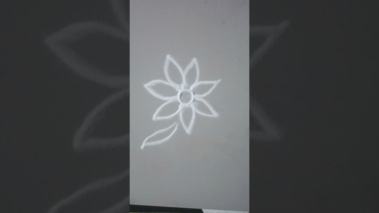 small flower rangoli