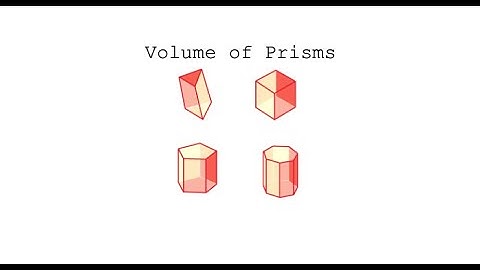Volume of A Prism - Understand, Don