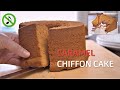 【No Music】キャラメルシフォンケーキの作り方 / Caramel Chiffon Cake Recipe【ASMR】