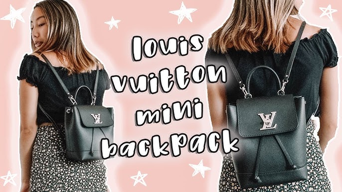 Louis Vuitton Black Leather Mini Lockme Backpack Louis Vuitton