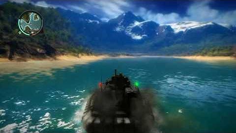 Just Cause 2 fun with the hovercraft