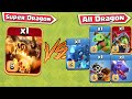 MAX Super Dragon vs All Dragons - Clash of Clans