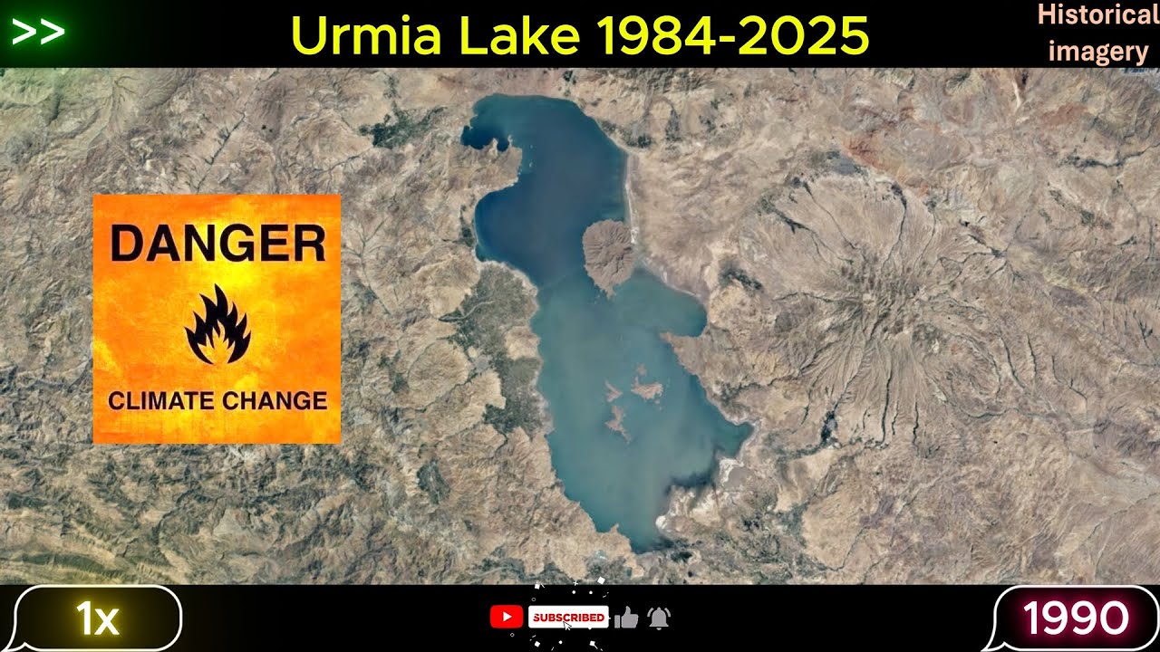 Urmia Lake 1984-2025 - Historical imagery