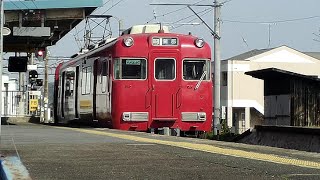 【吉良吉田駅】6000系　蒲郡行き　発車