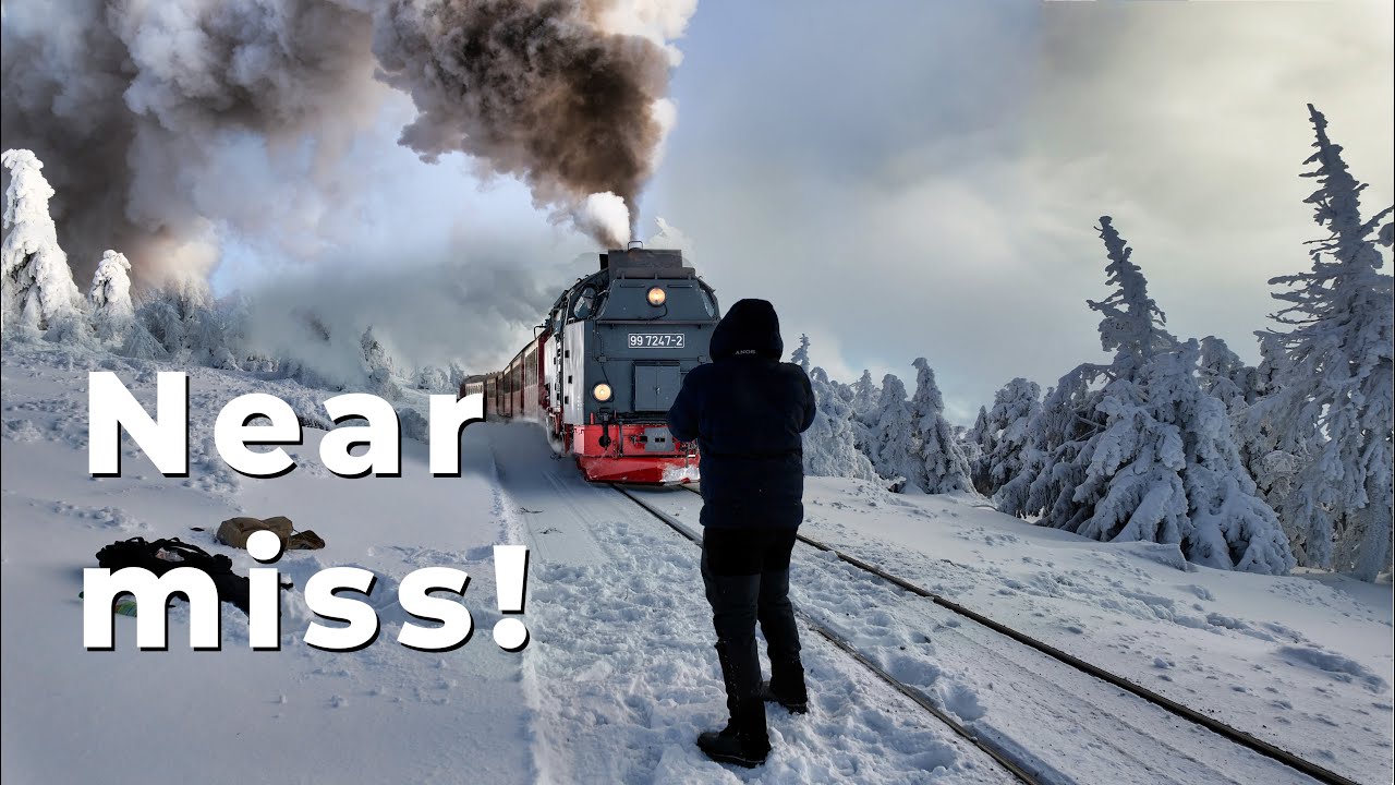 Risky steam train photos - don't try yourself.