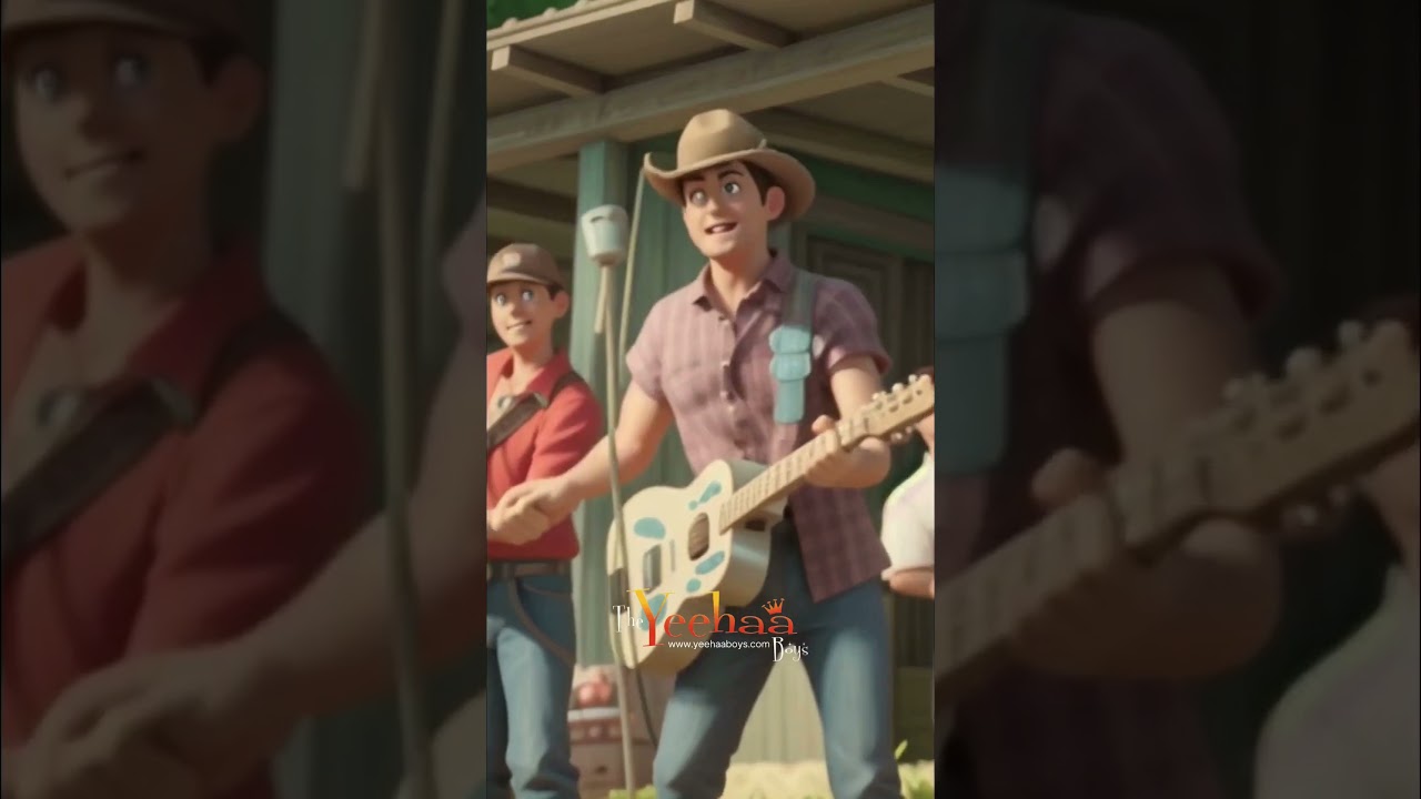 The Yeehaa Boys – Red Wagon (Pixar Style Animated Music Video) | Country Rock/Rock 