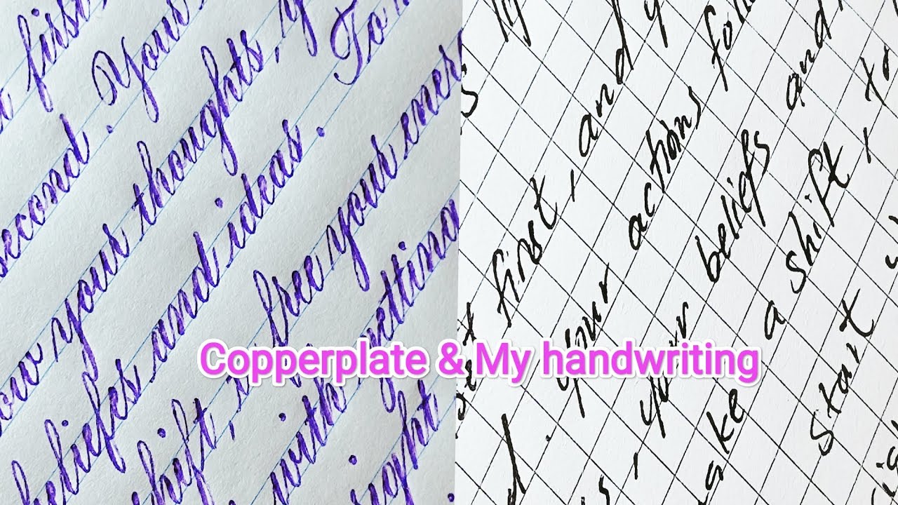 Most neat handwriting with ballpoint pen | Copperplate handwriting ...