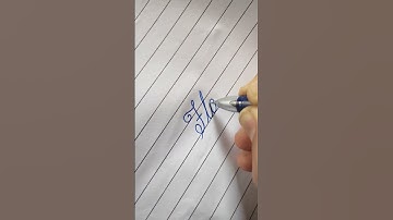 best cursive writing ll flower in cursive writing 🌹 ll #viral #ytshorts #flower