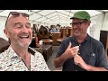 Australian ‘Antiques Road Trip’ fan at Ardingly Antiques Fair!