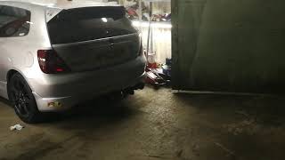 Honda civic type R EP3 spitting fire