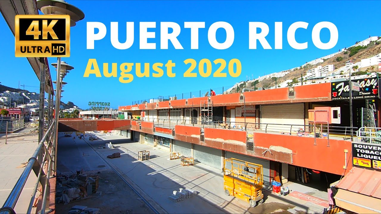 Banquete Línea de metal rehén Gran Canaria Puerto Rico Shopping Centre Refurbishment 4K August 2020 -  YouTube
