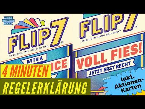 Flip 7 Voll Fies Regeln Anleitung Kartenspiel Familienspiel Jetzt erst Recht Flip 7 with a Vengeance