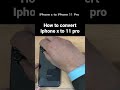IPhone x to IPhone 11 pro #shorts #viral #shortvideo