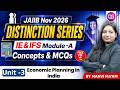 JAIIB Nov Exam Preparation | IE & IFS Module A Unit 3 | Economic Planning in India | By Manvi Mam