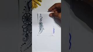 l am back !😁 :) Easy border design 💭 #shorts #craft #art #borderdesign#youtubevideo