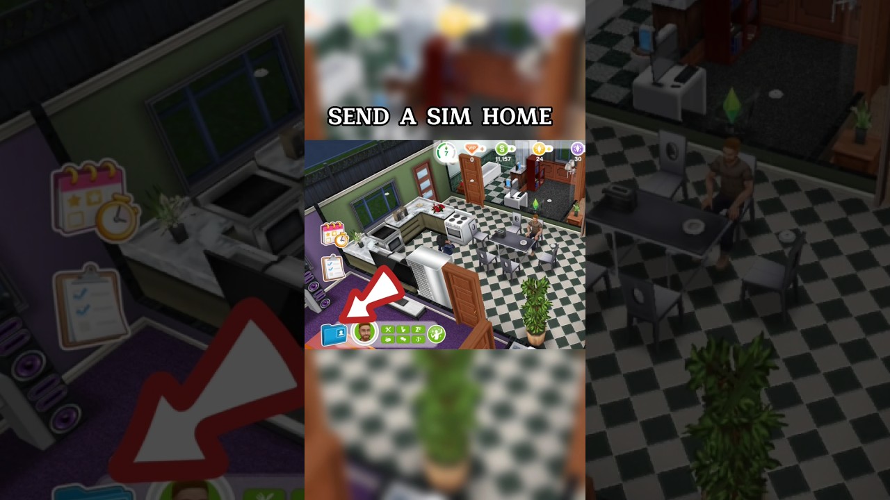 (Tutorial) Send a Sim home - Sims Freeplay 
