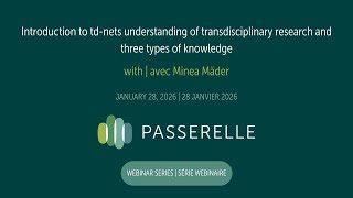 Introduction to td-nets understanding of transdisciplinary research and three types of knowledge