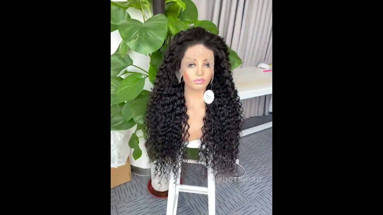 12A quality wig | Boruihair | water wave wig | transparent lace wig | beautiful hair