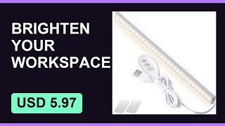 monitor light bar under cabinet LED strip dimmable USB