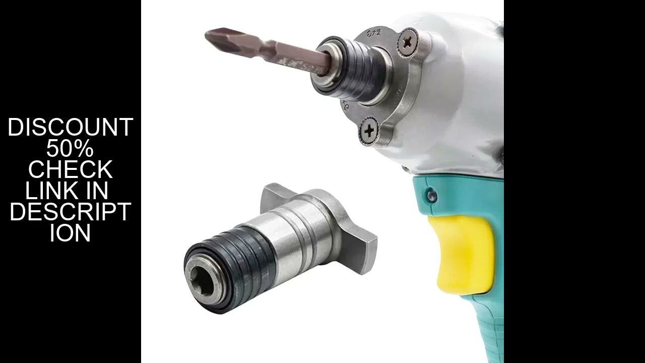 18V Electric Brushless Impact Wrench Shaft Accessories 1/4'' Hex Female Socket Adapter Power Drill T